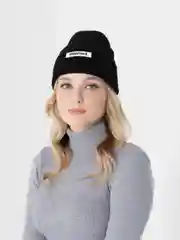 Черный шапка вязаная, унисекс