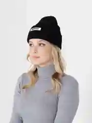 Черный шапка вязаная, унисекс