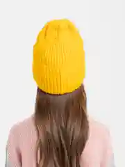 Желтый шапка детская, на флисе