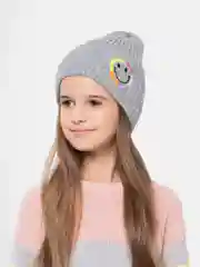 Серебряный шапка детская, на флисе