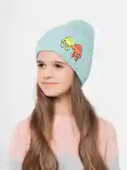 Лазурный шапка детская, на флисе
