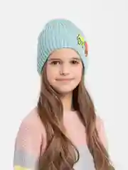 Лазурный шапка детская, на флисе