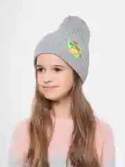 Серый шапка детская, на флисе
