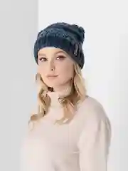 Темно-синий шапка женская Драцена