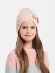 Коралловый меланж шапка детская, на флисе