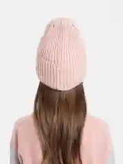 Коралловый меланж шапка детская, на флисе