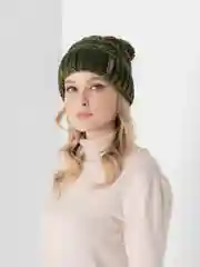 Зеленый шапка женская Драцена