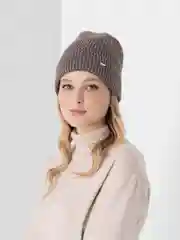 Коричневый шапка женская с подкладом Орхидея,