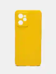 Желтый чехол для Realme C35 (Реалми С35), силиконовый, матовый