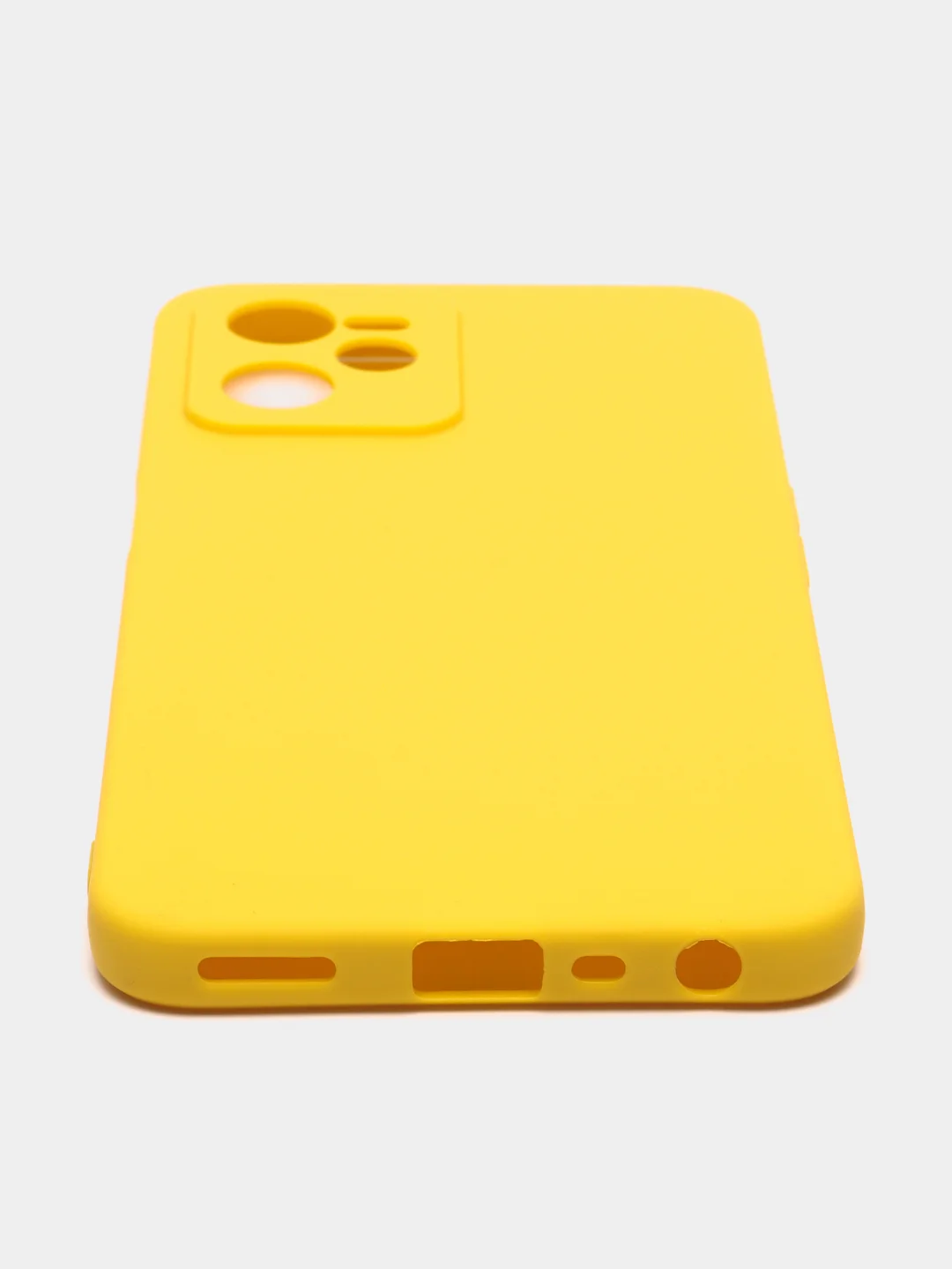 Желтый чехол для Realme C35 (Реалми С35), силиконовый, матовый