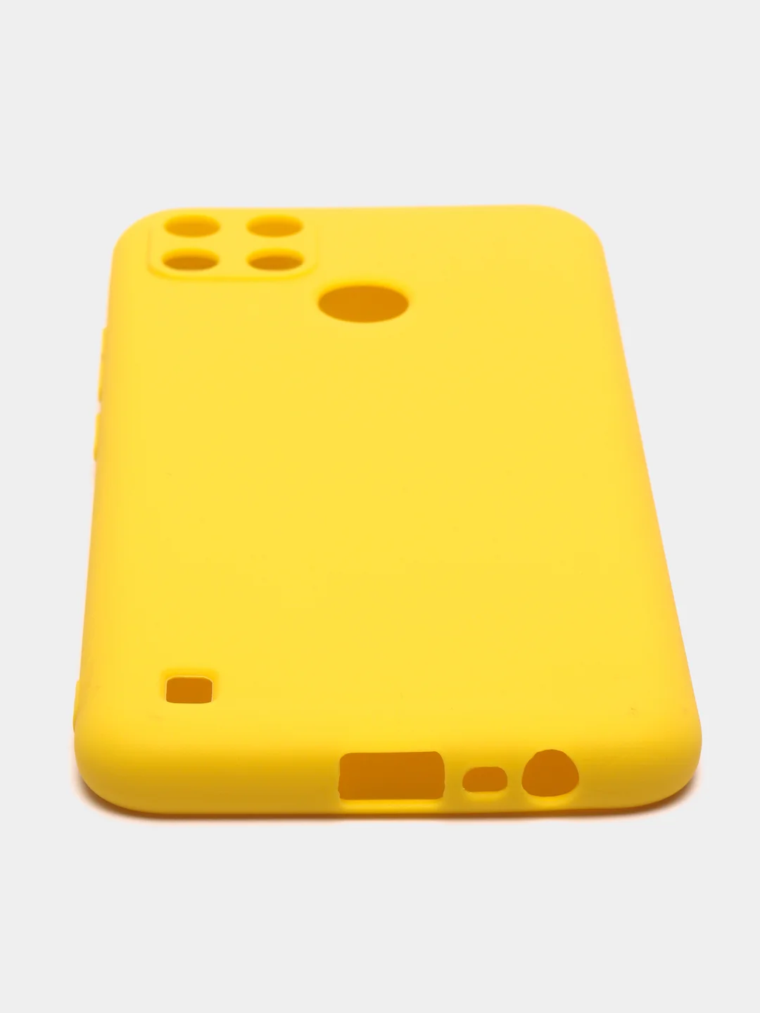 Желтый чехол для Realme C21Y, Realme С25Y ( Реалми С21Y, С25Y ) силиконовый, матовый