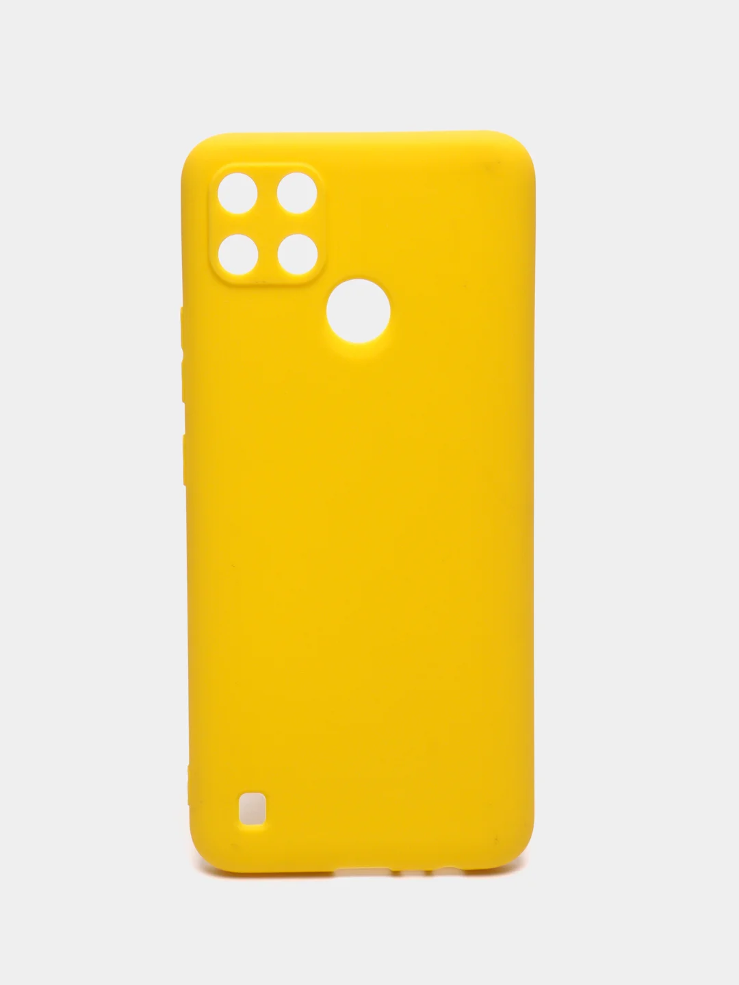 Желтый чехол для Realme C21Y, Realme С25Y ( Реалми С21Y, С25Y ) силиконовый, матовый