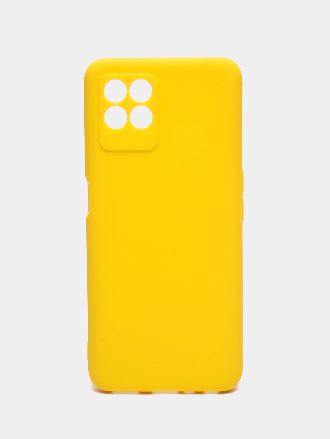 Желтый чехол для Realme 8i, Narzo 50 (Реалми 8I, Нарзо 50) силиконовый, матовый