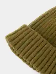 Вишнёвый женская утепленная шапка бини