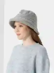 Серый женская теплая панама шляпа из искусственного меха