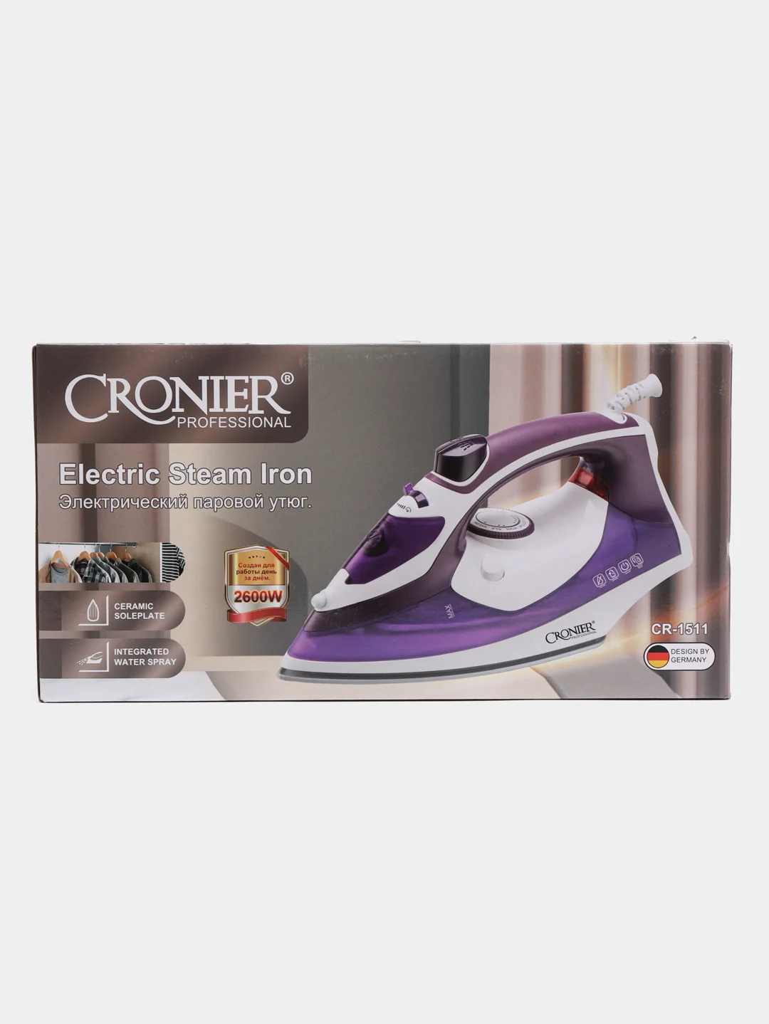 Аметистовый утюг CROINER CR-1511 / CR-1512, 2600 W