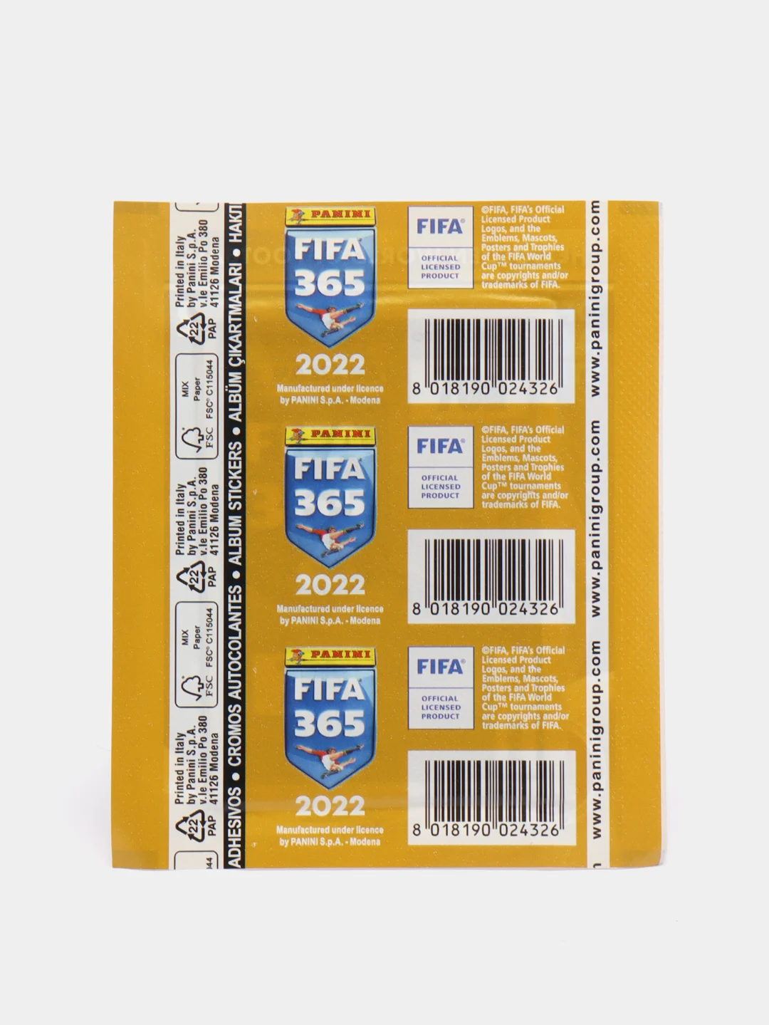 Футбольные наклейки Panini FIFA 365, набор из 5 штук