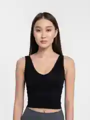 Черный топ женский бра, спортивный