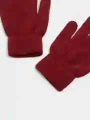 Багровый перчатки унисекс теплые с флисом