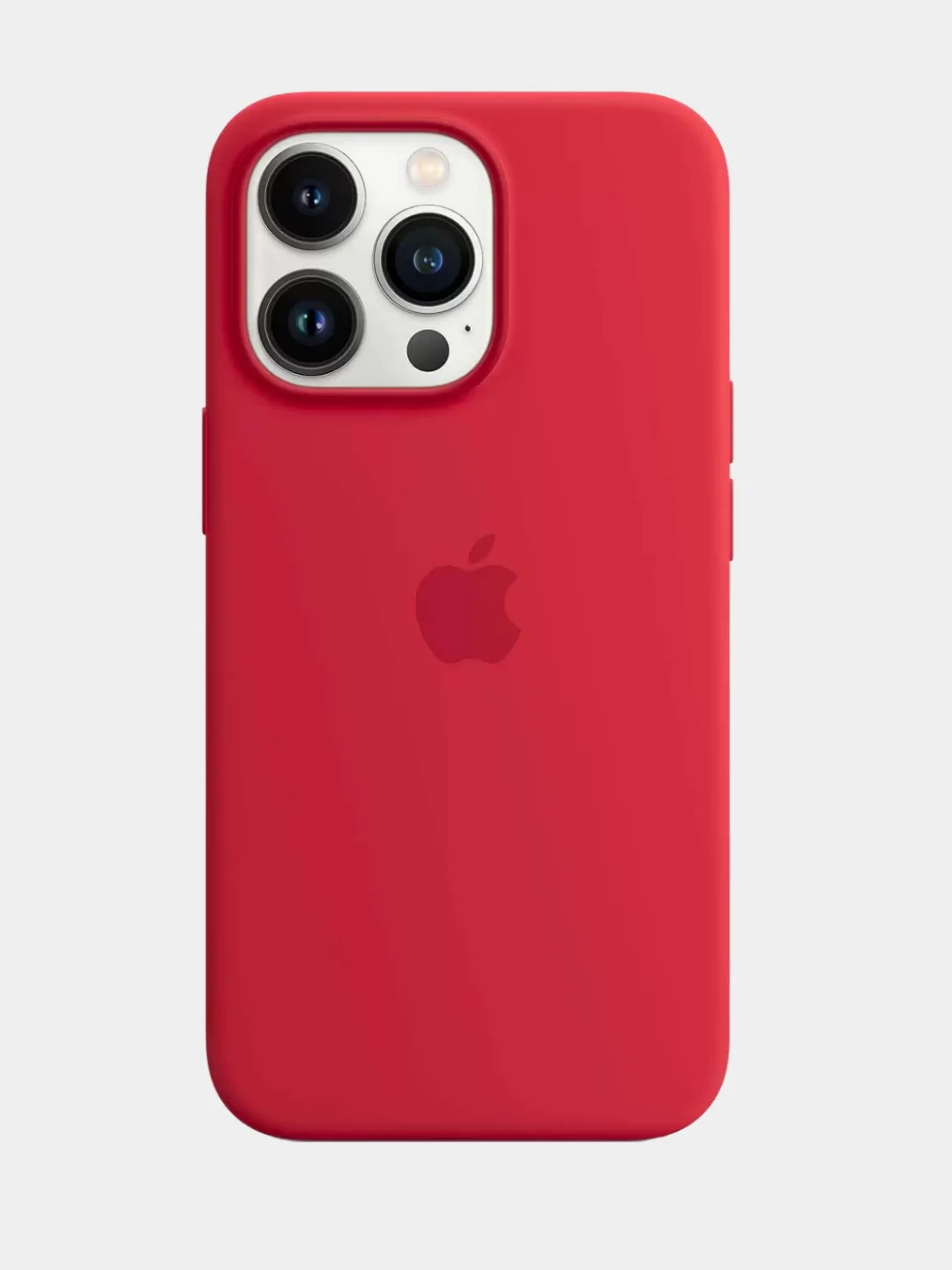 Красный чехол для Apple iPhone 13 Pro, Silicone Case MagSafe