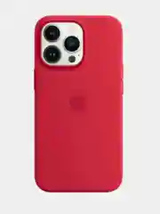 Красный чехол для Apple iPhone 13 Pro, Silicone Case MagSafe