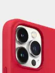 Красный чехол для Apple iPhone 13 Pro, Silicone Case MagSafe