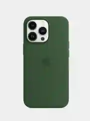 Зеленый чехол для Apple iPhone 13 Pro, Silicone Case MagSafe