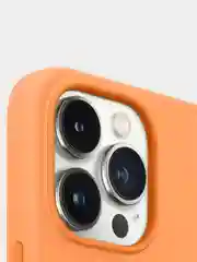 Желтый чехол для Apple iPhone 13 Pro, Silicone Case MagSafe