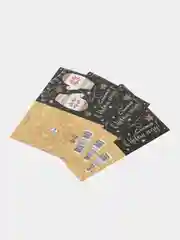 Черный открытка новогодняя "С Новым годом", 5,8 х 8,5 см