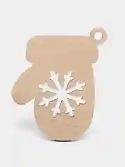 Деревянная новогодняя елочная игрушка "Варежка"