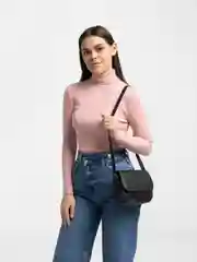 Черный сумка женская через плечо, экокожа