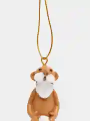 Красный новогодняя игрушка голый Санта Клаус