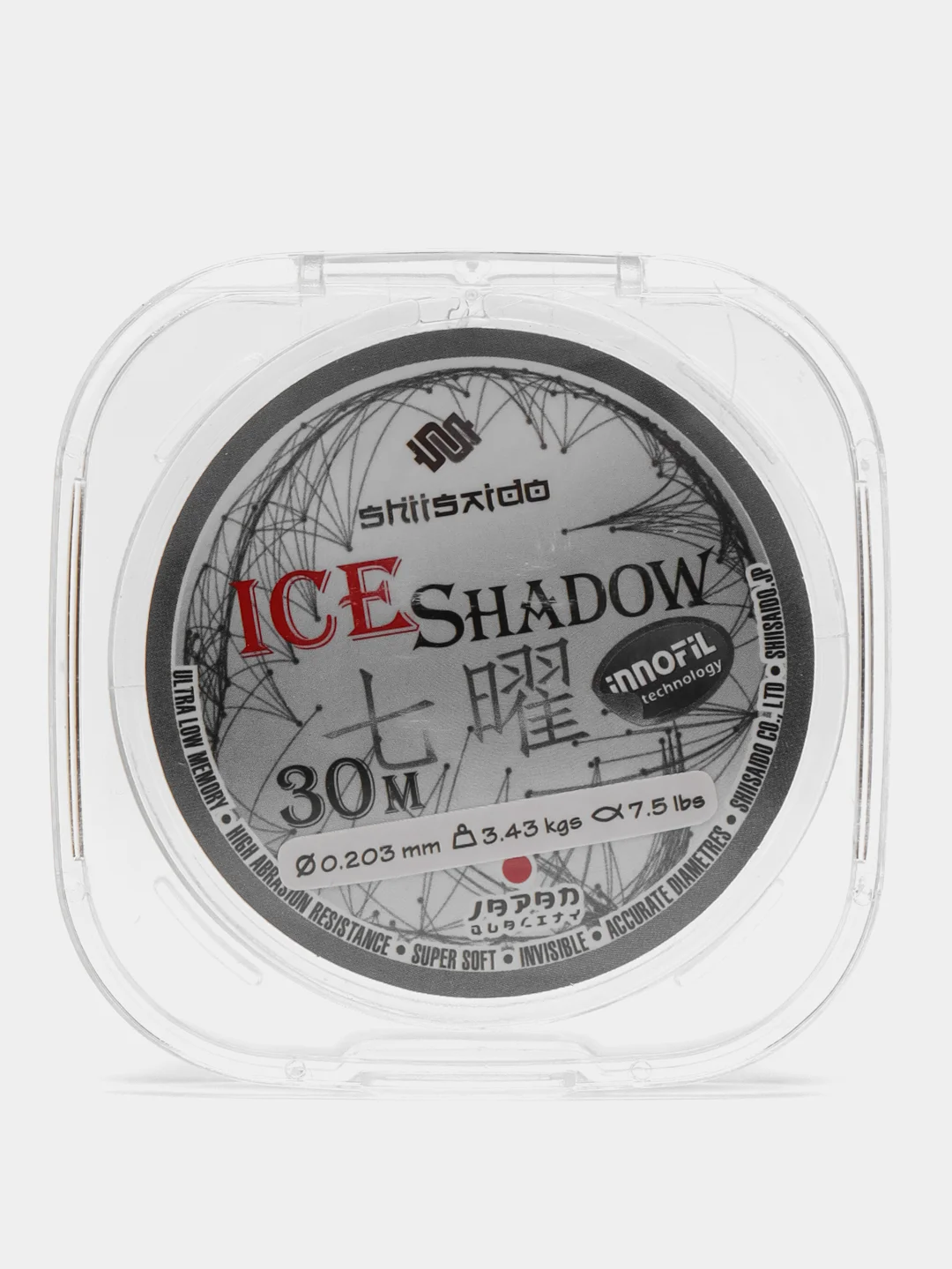Леска рыболовная монофильная ICE SHADOW, зимняя, 30 м