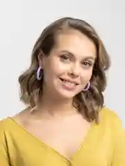 Фиолетовый серьги полукольца, цветные