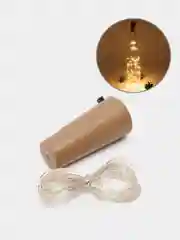 Светло-жёлтый светодиодная гирлянда пробка для бутылки 1 и 2 метра, 10 и 20 LED, новогодний декор