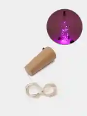 Розовый светодиодная гирлянда пробка для бутылки 1 и 2 метра, 10 и 20 LED, новогодний декор