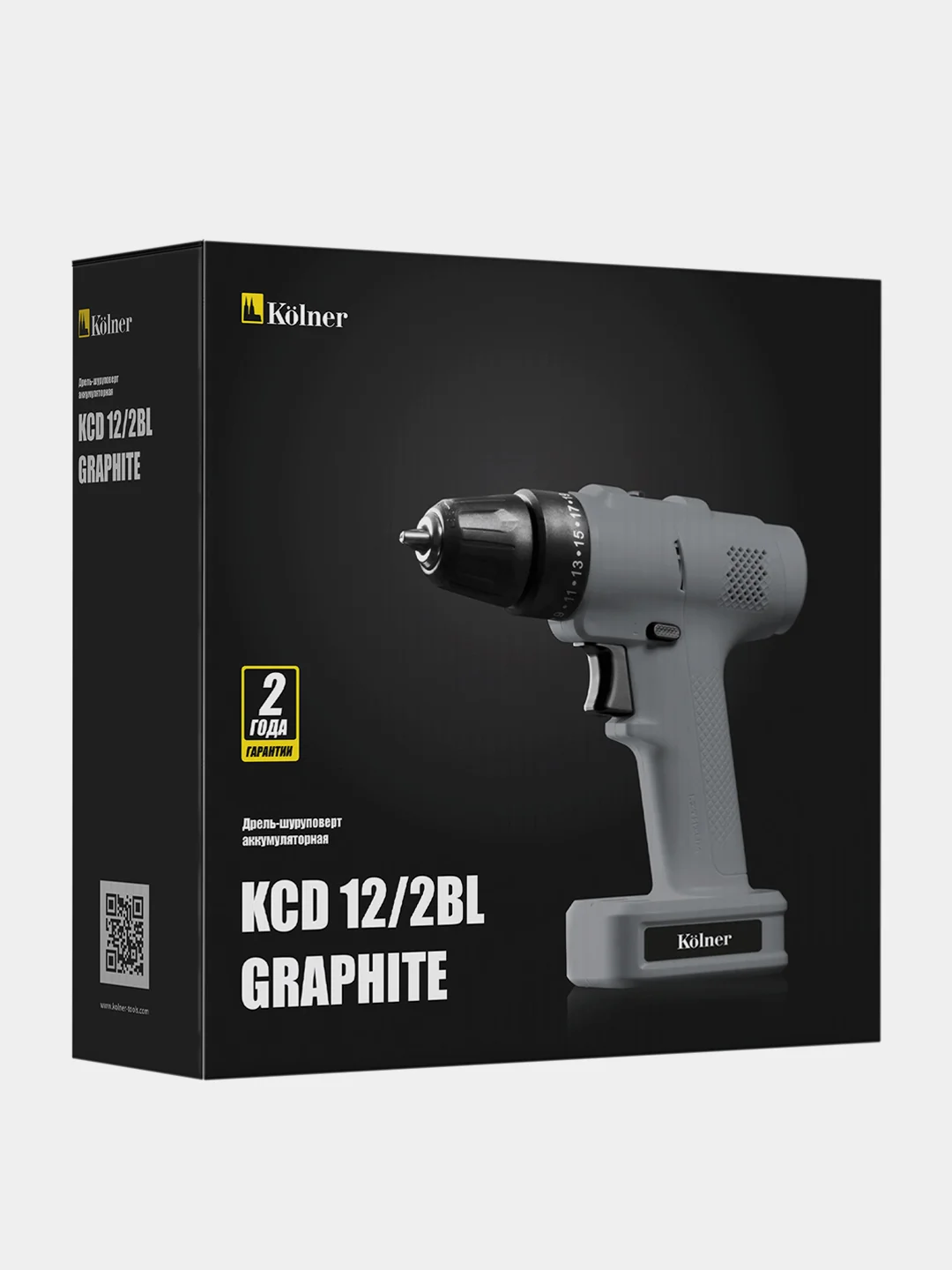Kolner KCD 12/2BL GRAPHITE (СЕРЫЙ) Дрель-шуруповерт аккумуляторная 12 Вольт