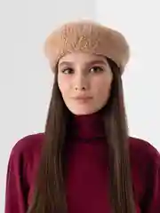 Хаки женский шерстяной берет, осень-зима