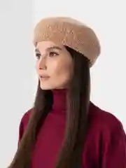 Хаки женский шерстяной берет, осень-зима