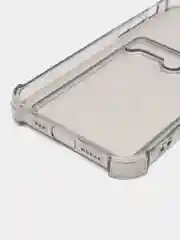 Серый силиконовый неоновый чехол с визитницей для iPhone 12 / 12Pro / 13 / 13Pro / 13Pro max