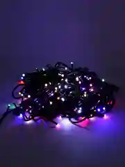 Фуксия уличная гирлянда-нить, LED, на черном проводе, 40 м