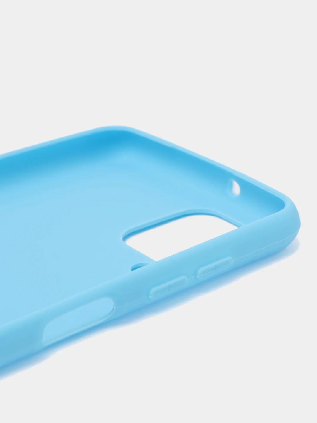 Голубой чехол для Samsung Galaxy A12 / M12 (Самсунг А12 / М12), силиконовый