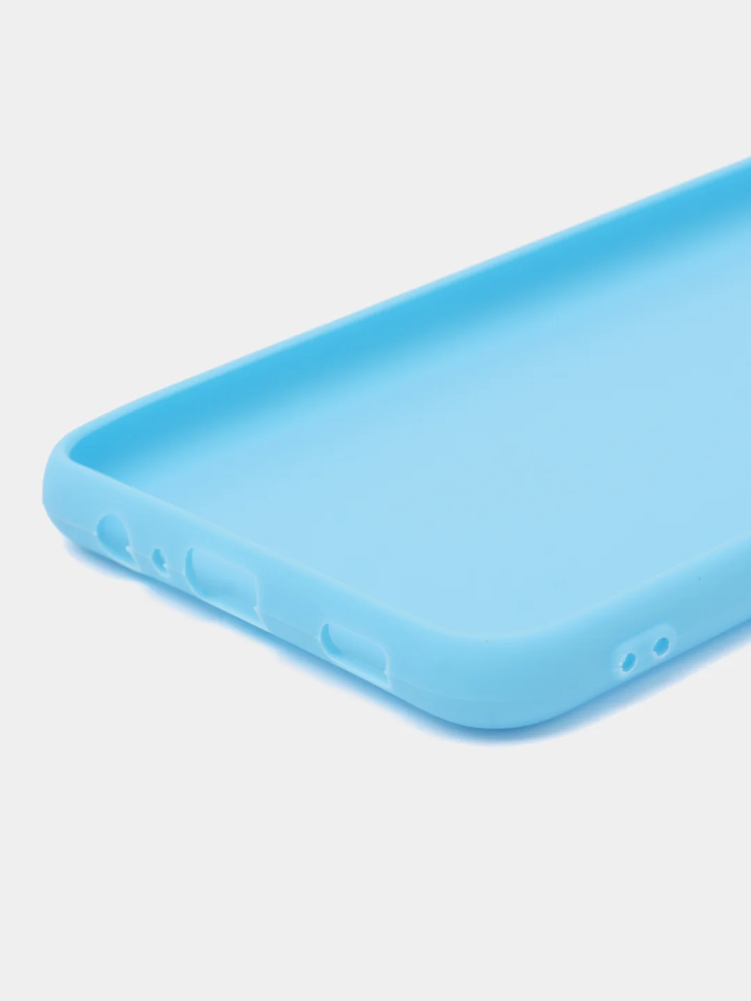 Голубой чехол для Samsung Galaxy A12 / M12 (Самсунг А12 / М12), силиконовый