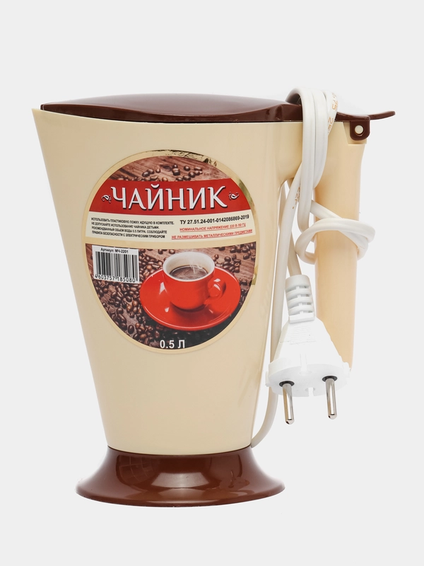 Чайник электрический мини "Малыш", с ложкой, 0,5 л