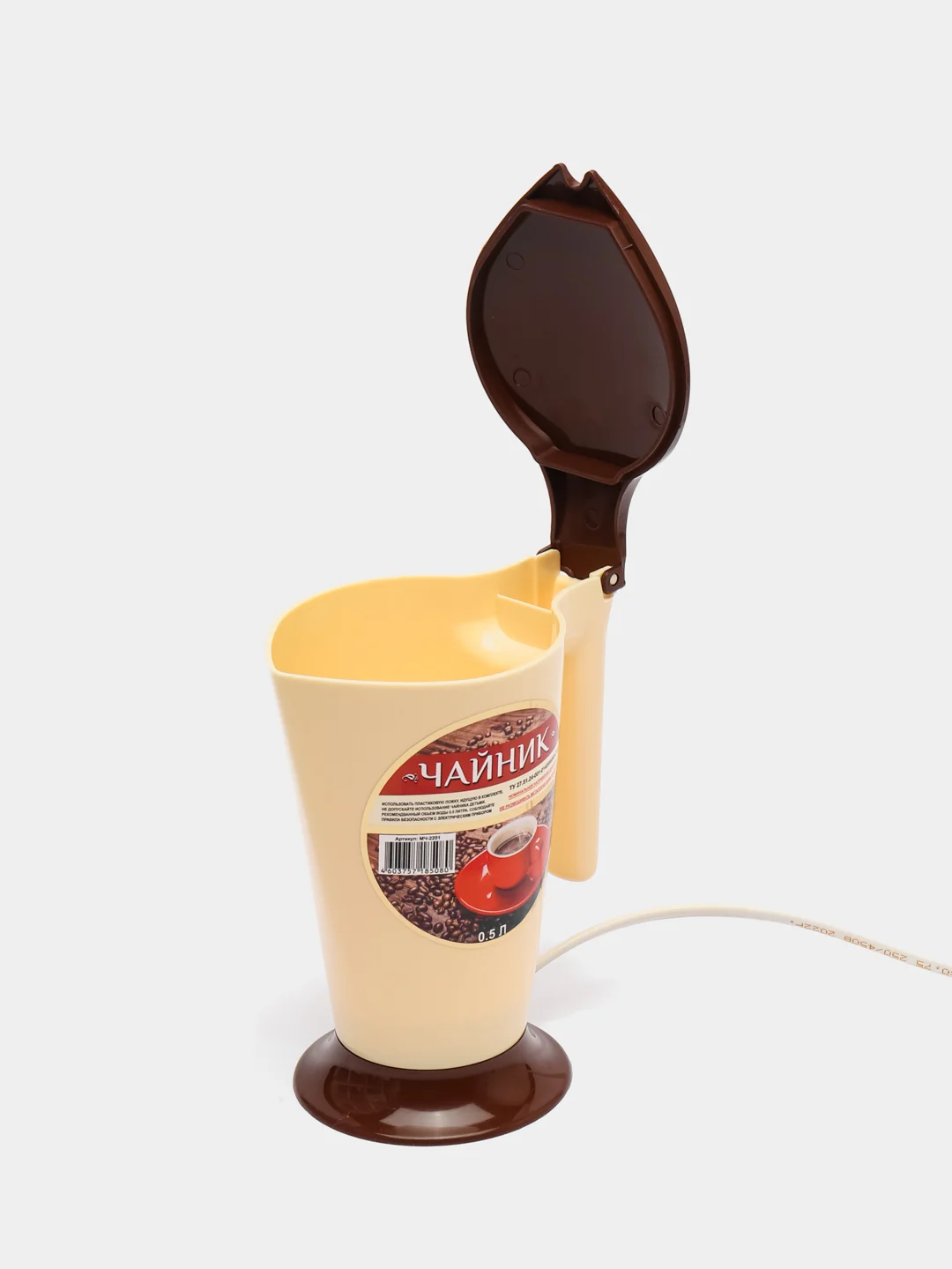 Чайник электрический мини "Малыш", с ложкой, 0,5 л