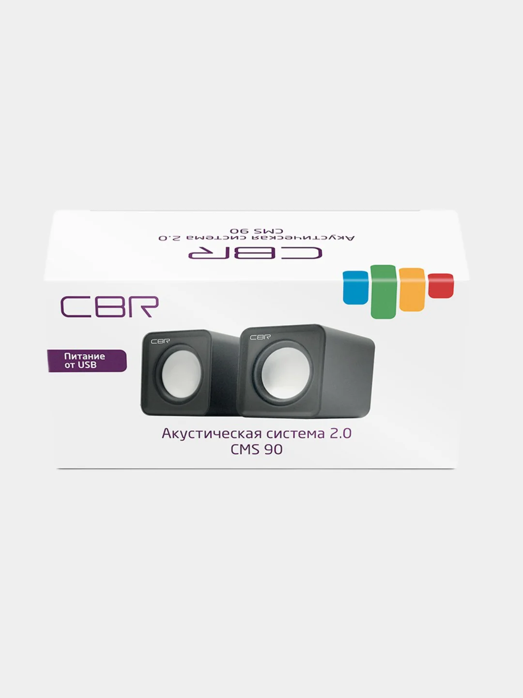 Синий колонки компьютерные CBR CMS 90 2.0, 6 Вт, USB