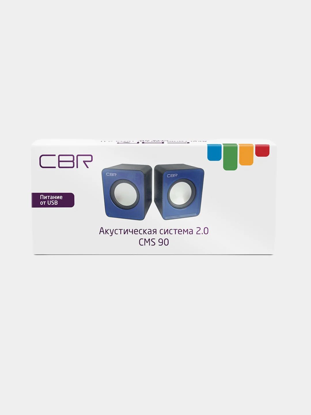 Синий колонки компьютерные CBR CMS 90 2.0, 6 Вт, USB