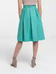 Бирюзовый юбка женская, миди