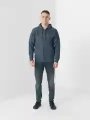 Синий свитер утеплённый, мужской