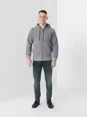 Серый свитер утеплённый, мужской